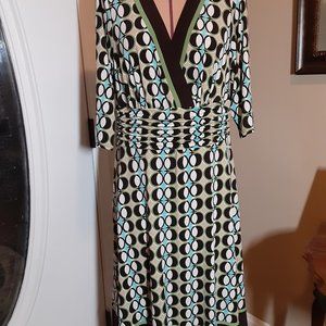 Retro SANDRA DARREN Polyester DRESS Size 14W